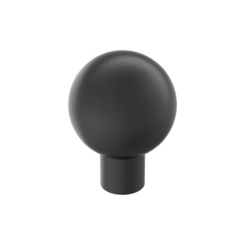 Coble Zinc Cabinet Knob - Matte Black - 1 1/8" (29 Mm)