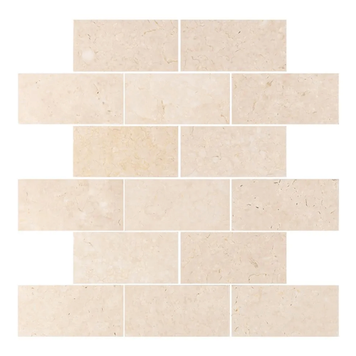 Essentials By Jeffrey Court Marfil Ceramic Tile - Glossy - 3" X 6"