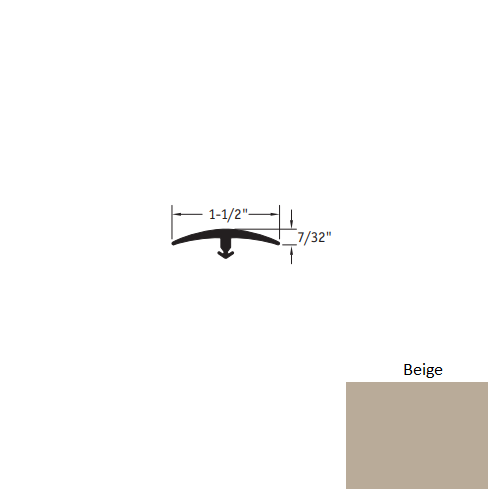 Johnsonite Beige Vinyl T Molding