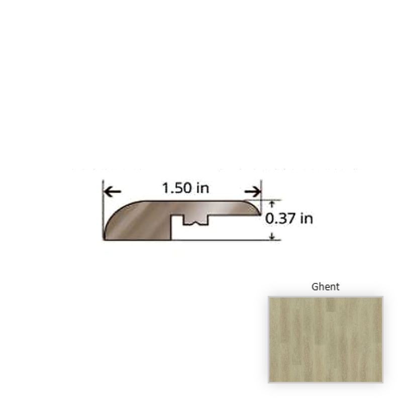 Courtier Ghent Oak Luxury Vinyl Moulding / Trim - 84.25" Reducer - Surface Guardian Pro Uv Coating