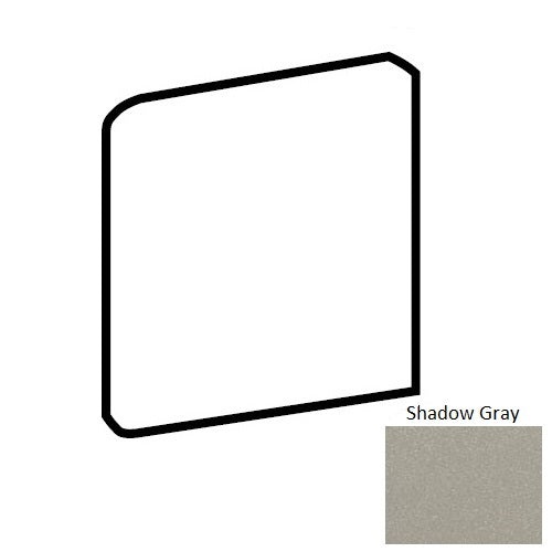 Quarry Naturals Shadow Gray 8" x 8" Bullnose Outcorner Trim – Matte