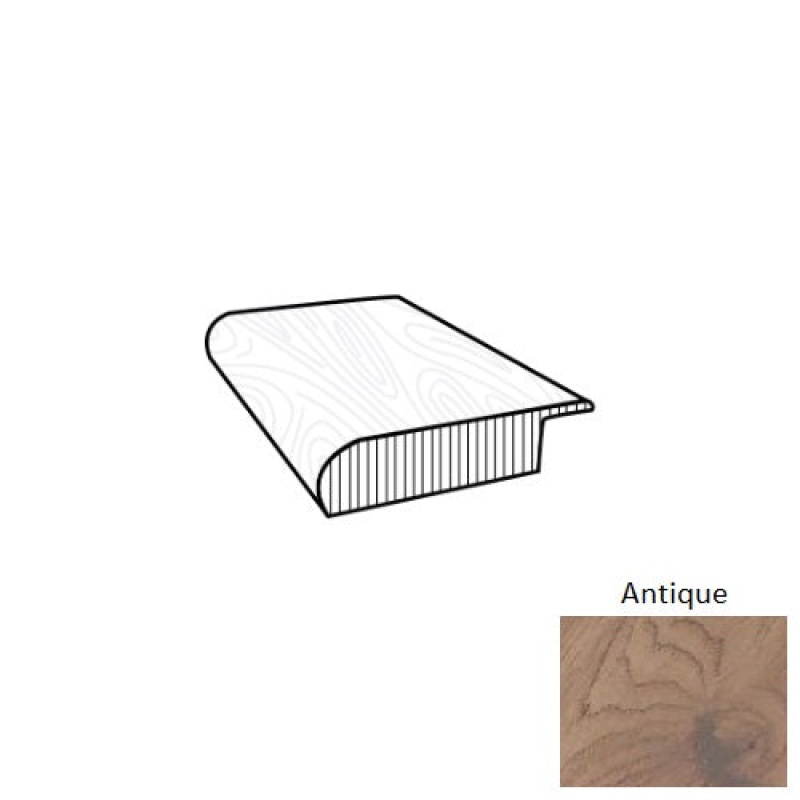 Imperial Pecan Antique Hardwood Overlap Stair Nose