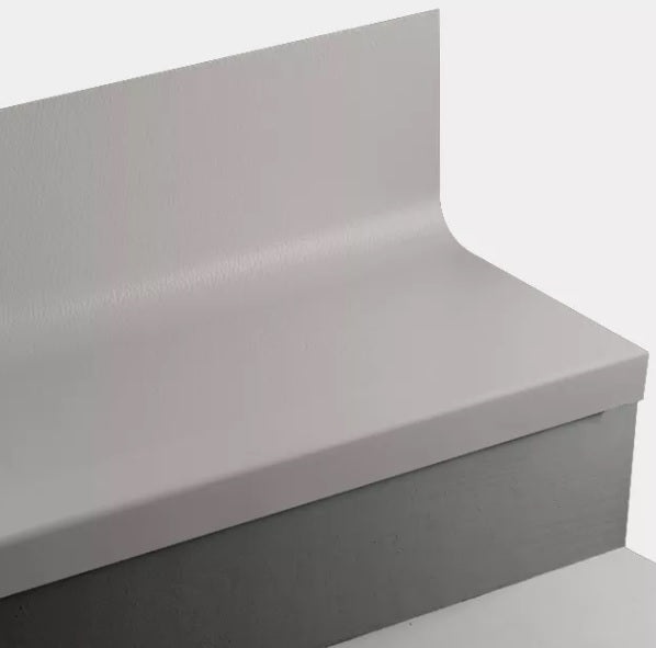 Johnsonite Pebble Hammered Rubber Stair Tread with Riser
