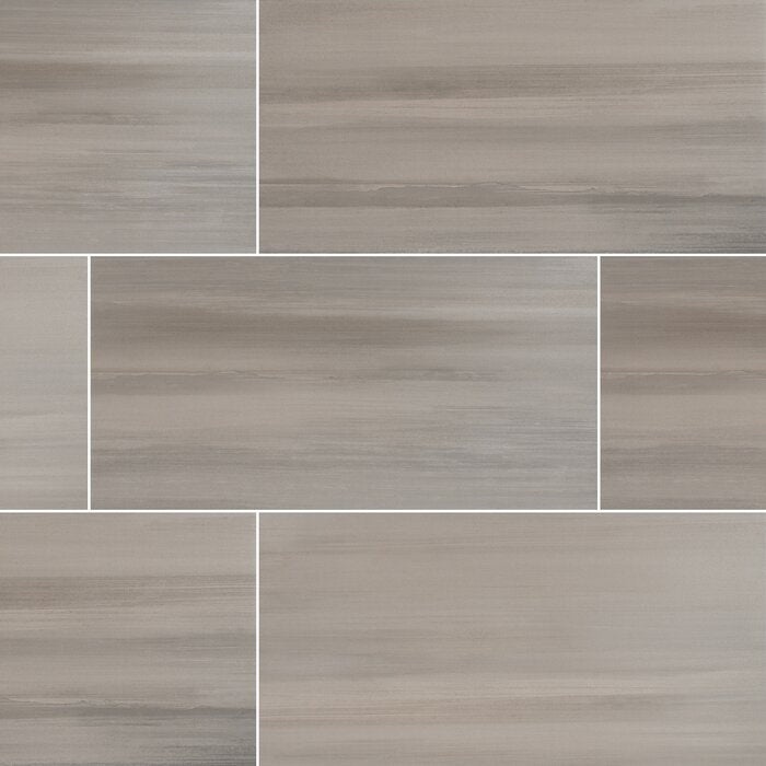 Water Color Grigio Porcelain Tile - Matte