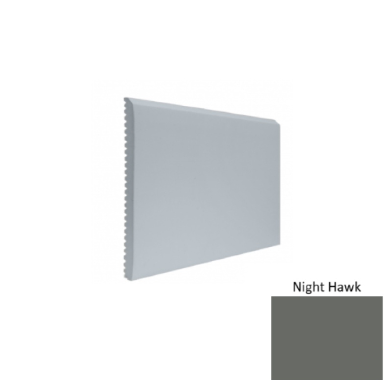 Contours #65 Vertical Night Hawk Rubber Profiled Wall Base - Satin