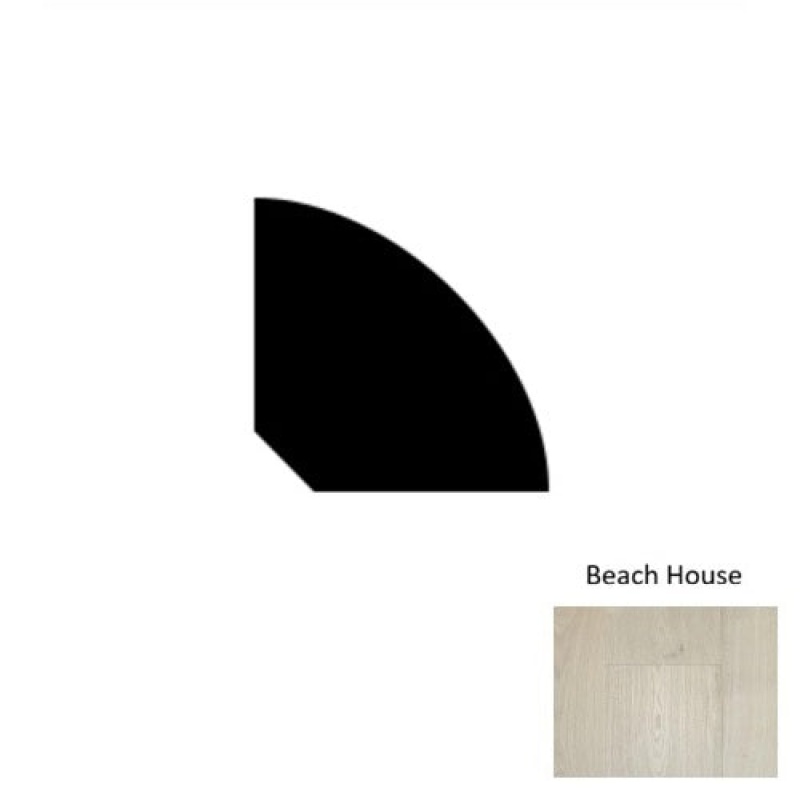 Elevate Beach House Hardwood Moulding / Trim - 78" Quarter Round - Wire Brushed