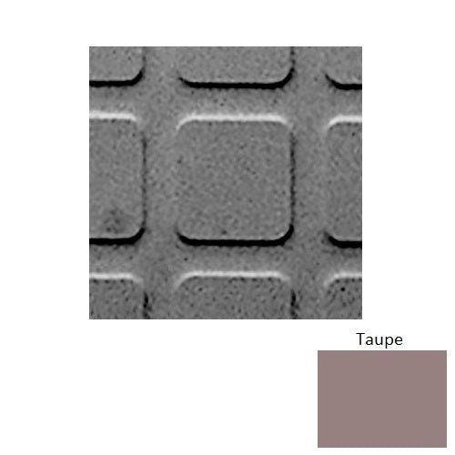 Flextones Taupe Sq Square 2 Rubber Distinct Designs Tile - Textured - 18" X 18"
