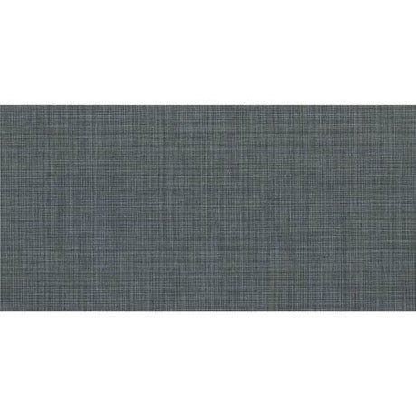 Fabric Art Modern Textile Midnight Blue Porcelain Tile - Matte - 12" X 24"