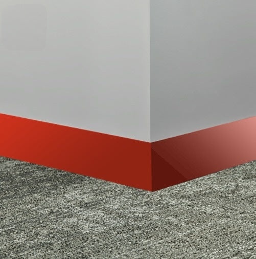 Johnsonite Spicy Chip Rubber Millwork Contoured Wall Base - 2 1/2" X 96" X 1/4" Monument - Millwork Contoured Wall Base