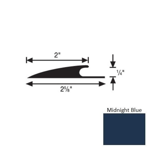 Flextones Midnight Blue Vinyl Carpet Edge Guard