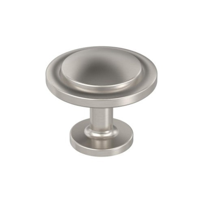 Loop Zinc Cabinet Knob - Satin Nickel - 1 3/16" (30 Mm) Length