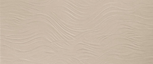 B Natural Ash 3D Wave Ceramic Tile - Matte - 20" x 48"