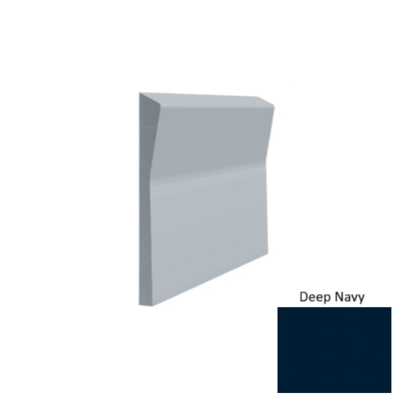 Contours #70 Valiant Deep Navy Rubber Profiled Wall Base - Satin - 4 1/2" X 8 Ft