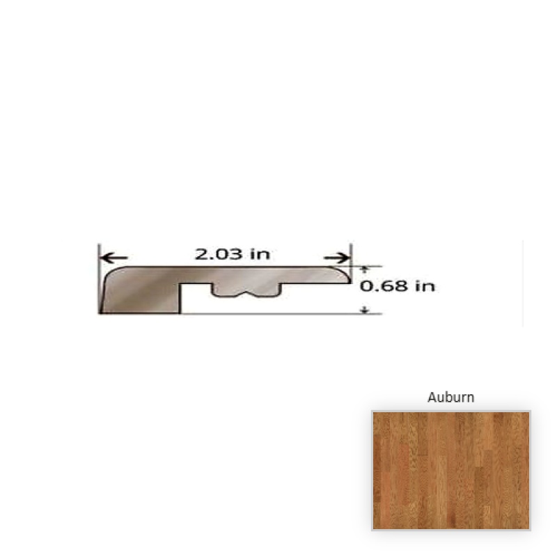 American Traditional Classics Engineered Red Oak Auburn Hardwood Moulding / Trim - 84.25" Threshold - Smooth Glaze Tek