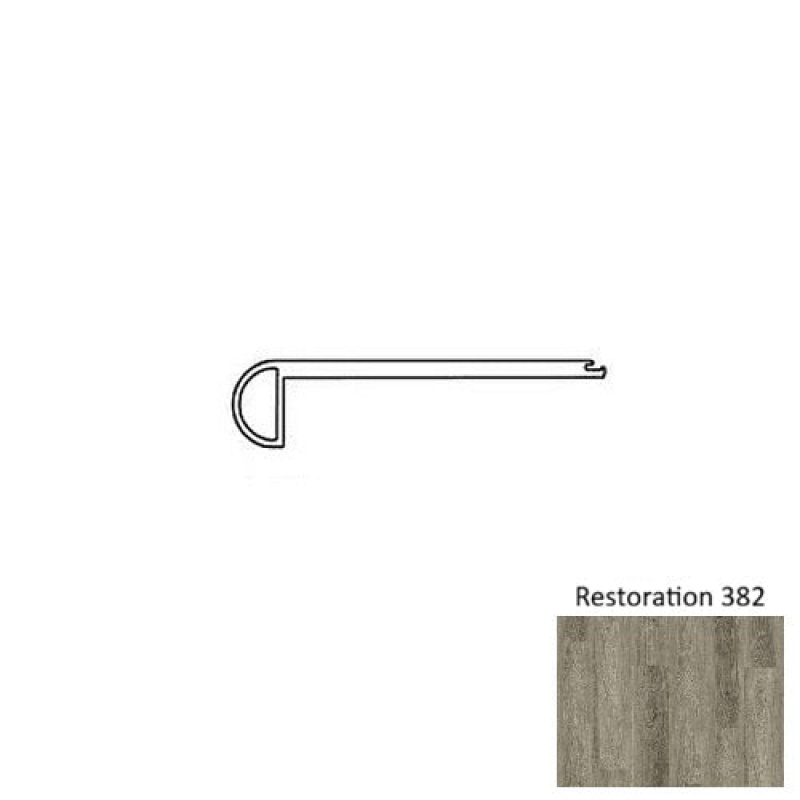 Restoration 382 Luxury Vinyl Moulding / Trim - 4.5" X 94.48" Flush Stair Nose - Urethane