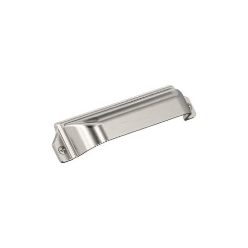 Haven Zinc Cup Cabinet Pull - Satin Nickel - 3" (76 Mm) & 3 3/4" (96 Mm) Center To Center