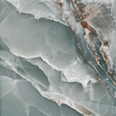 Onyx Turquoise Porcelain Tile - Polished - 48" X 48"