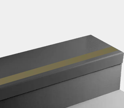 Dark Brown Fast Lane Rubber Stair Tread