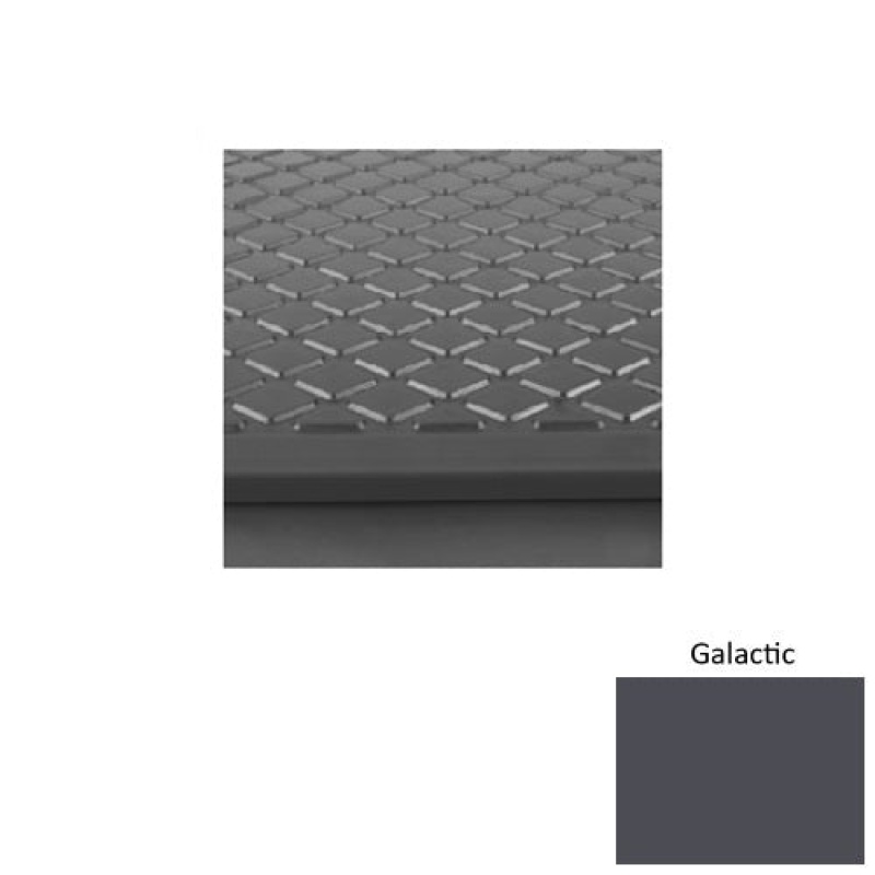 Solid 30 Galactic Diamond Rubber (Sq) With Black Abrasive Strip Stair Tread - Textured