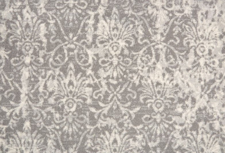 Clearance Sale! Royal Sovereign Camilla Platinum Wool Carpet - Pattern - 13'2" X 41'9" Dye Lot: B-3
