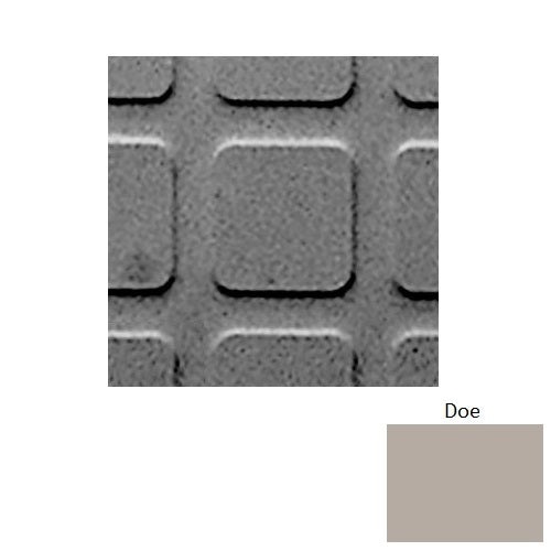 Flextones Doe Sq Square 2 Rubber Distinct Designs Tile - Textured - 18" X 18"