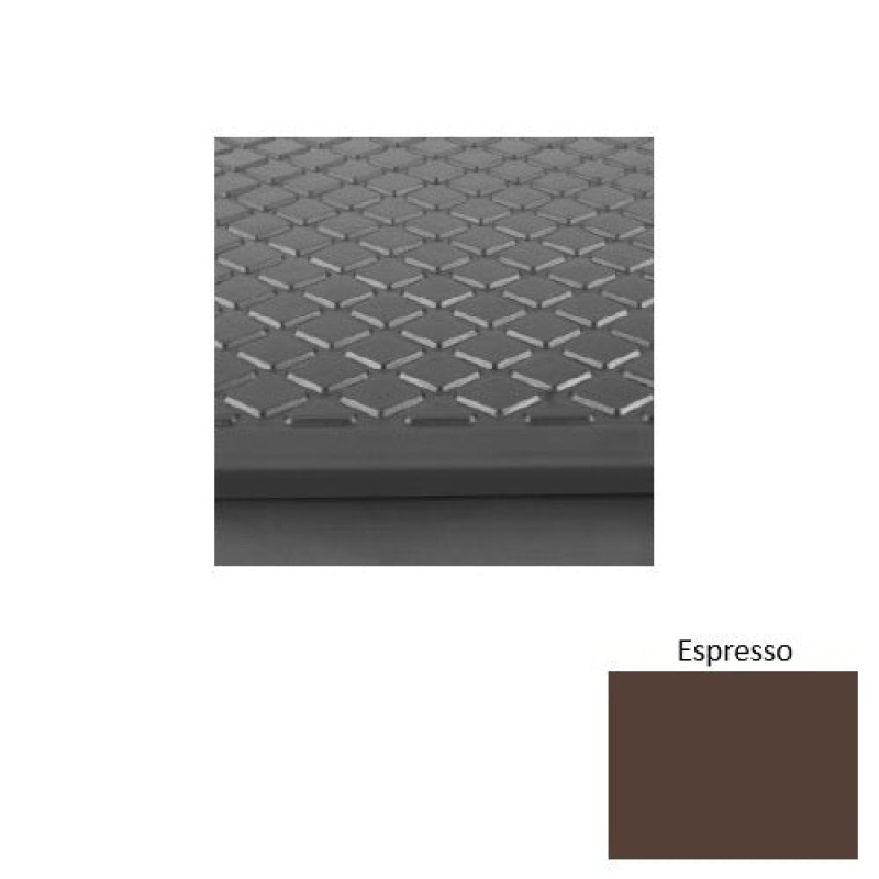 Solid 31 Espresso Diamond Rubber (Rd) Stair Tread With Dupont Kevlar - Textured