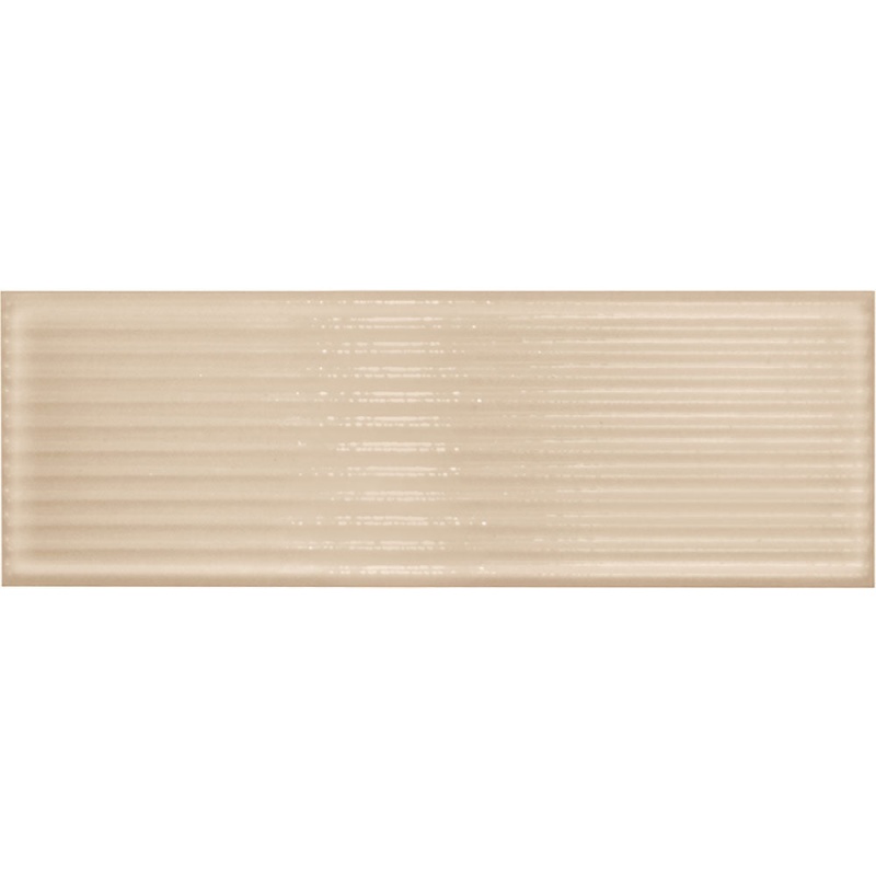 Glassalike Groove Rosa Porcelain Tile - Glossy - 4" X 12"