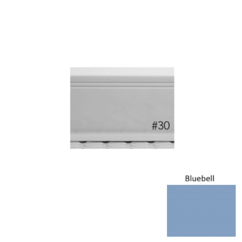 Pinnacle Plus #30 Sketch Bluebell Rubber Coil Wall Base - 4" X 120 Ft