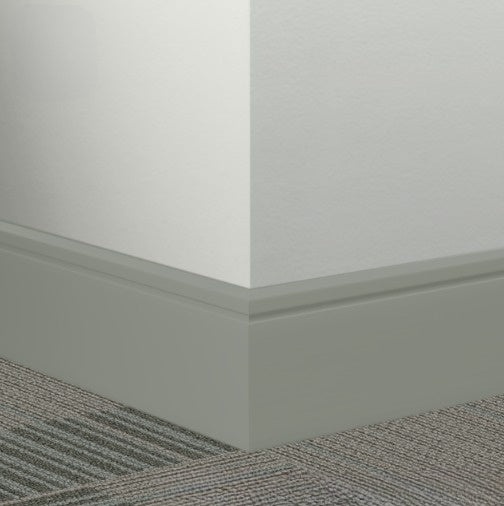 Johnsonite Green Smoke Rubber Millwork Contoured Wall Base