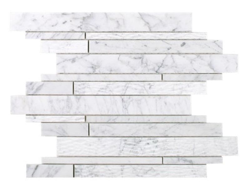 Venatino Goia Clawed Natural Stone Mosaic - Random Linear