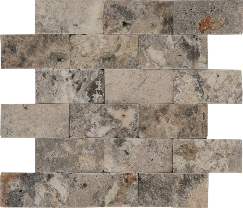 Colorado Marble Mosaic - 2" X 4" - Split Face