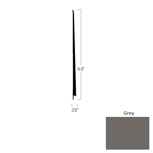 Johnsonite Grey Rubber Tightlock Carpet Base