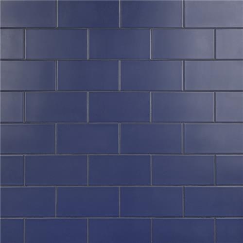 Projectos Royal Blue Ceramic Tile - Glossy - 3 7/8" X 7 3/4"