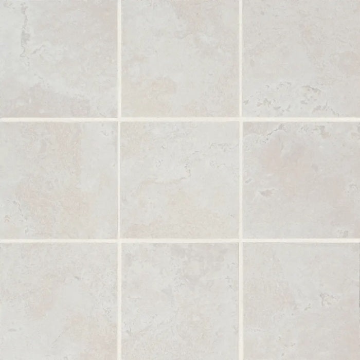 Thaddeus White Porcelain Mosaic - 4" X 4" - Matte