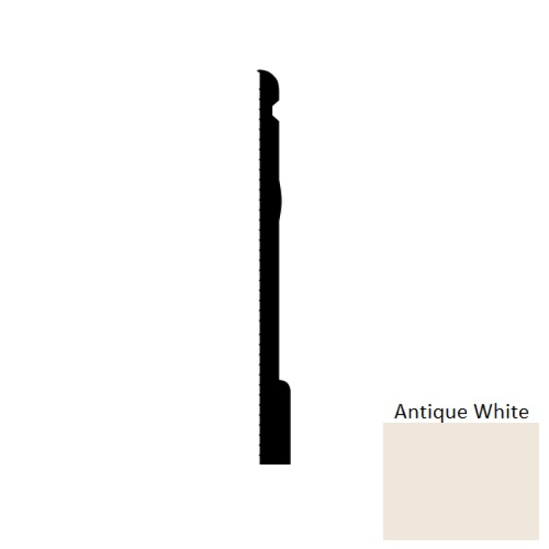Antique White Enchanted Scn Rubber Wall Base