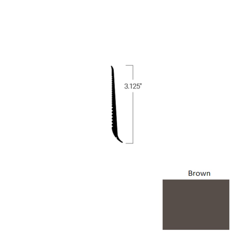 Johnsonite Brown Rubber Tightlock Resilient Rubber Base
