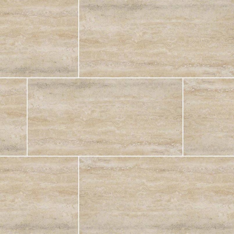 Veneto Sand Porcelain Tile - Polished - 12" x 24"