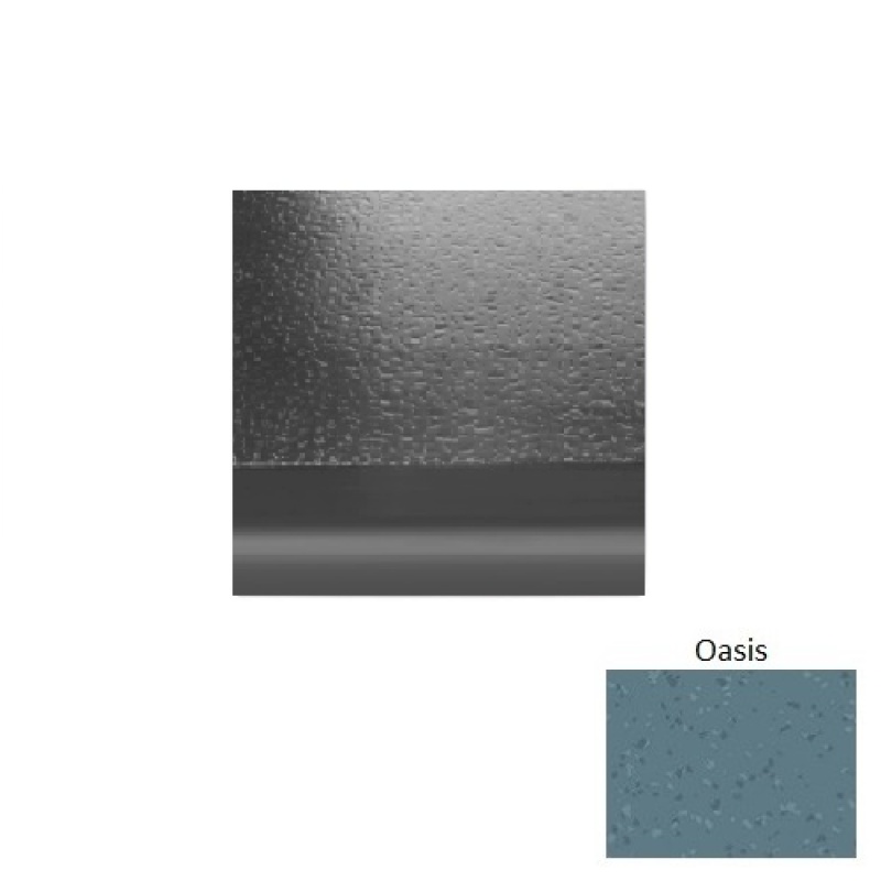 Symmetry 95 Oasis With Riser Rubber (Sq) Stair Tread - Hammered