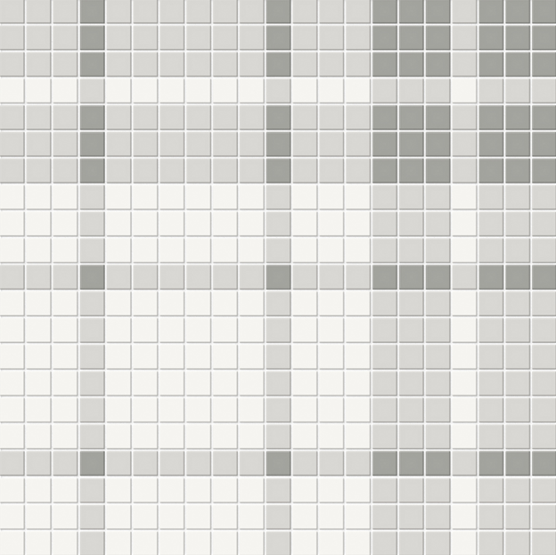 Soho Evening Blend Porcelain Mosaic - Plaid Pattern - Matte