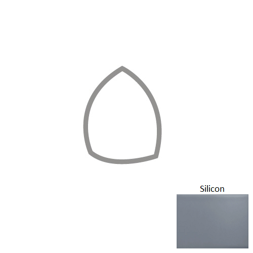 Catch Silicon Ceramic Wall Trim - 1" x 1" Beak