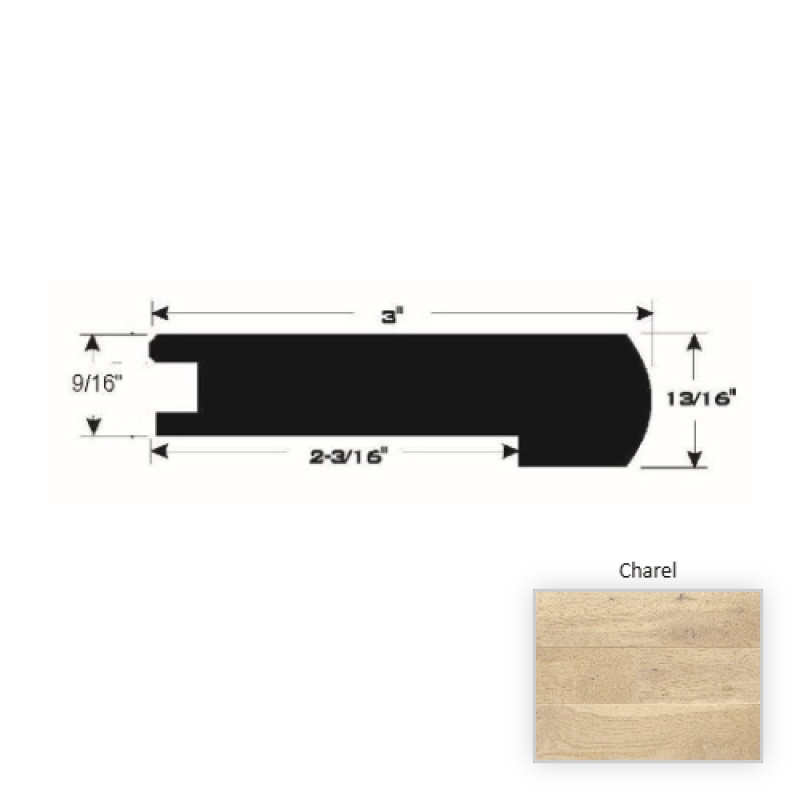 Branche French White Oak Charel 90" Flush Stair Nose