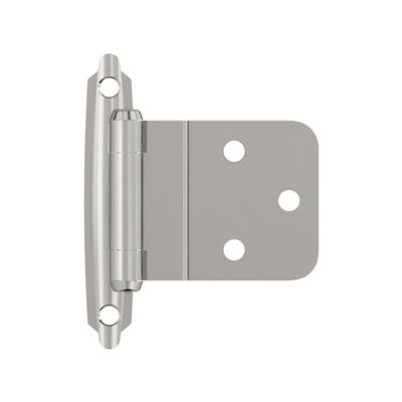 Bpr342826 Polished Chrome Steel Face Frame Self Close Surface Mount Cabinet Hinge - 3/8" (10 Mm) Inset - Polished Chrome