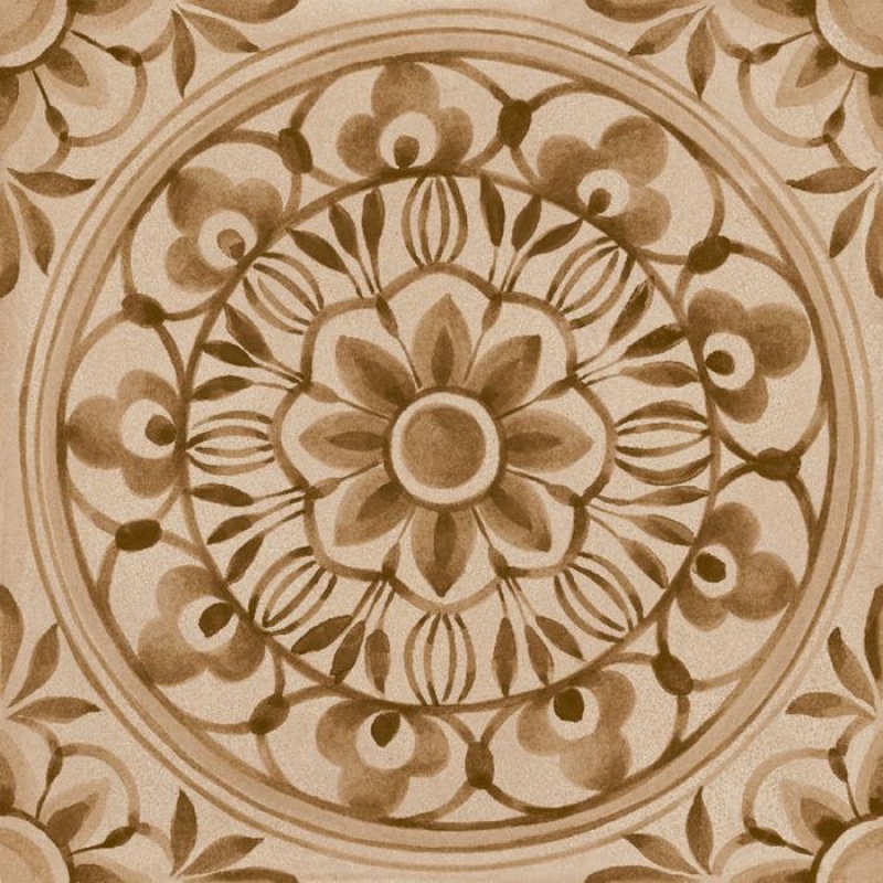 Amuri Decoro Pizzo Biscotto Porcelain Tile - Matte - 8" X 8"