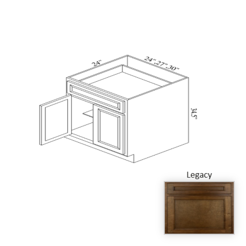 B30 Legacy Wood Kitchen Base Cabinet