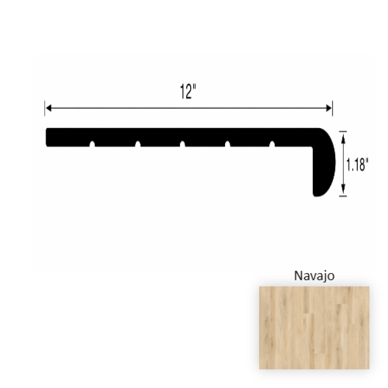 VersaCore PureEdge Navajo Round Stair Tread