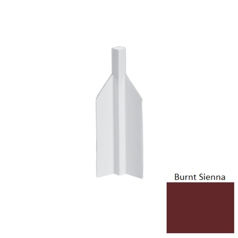 Mcb Burnt Sienna Rubber Moulding / Trim - 6 1/4" Mini Inside Corner Blocks - Mini Inside Corner Blocks