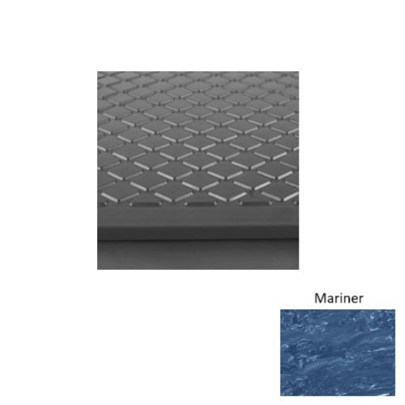 Marbleized 31 Mariner Diamond Rubber (Rd) Stair Tread - Textured