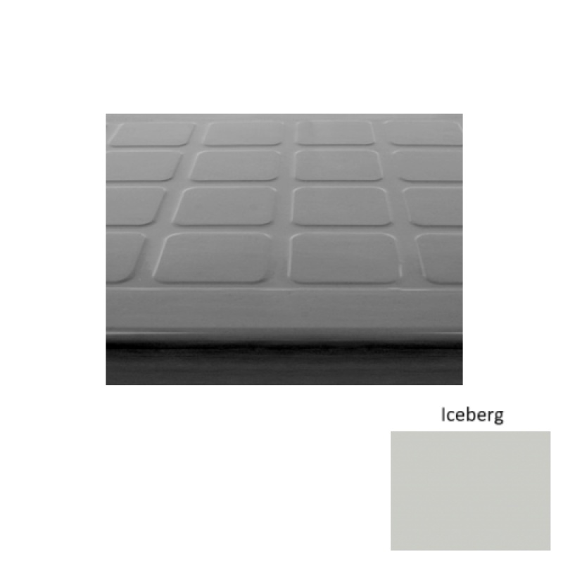 Solid 94 Iceberg Raised Square Rubber Stair Tread