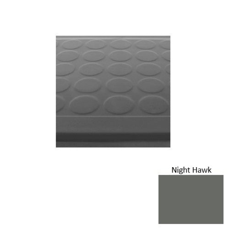 Solid 92 Night Hawk Low Profile Raised Circular Rubber (Sq) Stair Tread With Dupont Kevlar - Textured