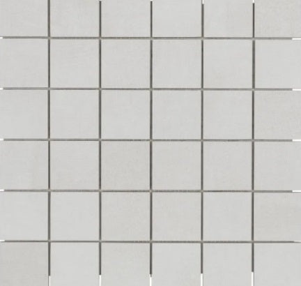 Fusion Fabric Chalk Porcelain Mosaic - 2" X 2" - Matte